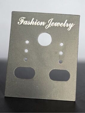 Fashion Jewelry Gray Earring Display Card